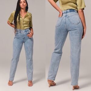 Abercrombie & Fitch Light Blue Straight Leg Jeans